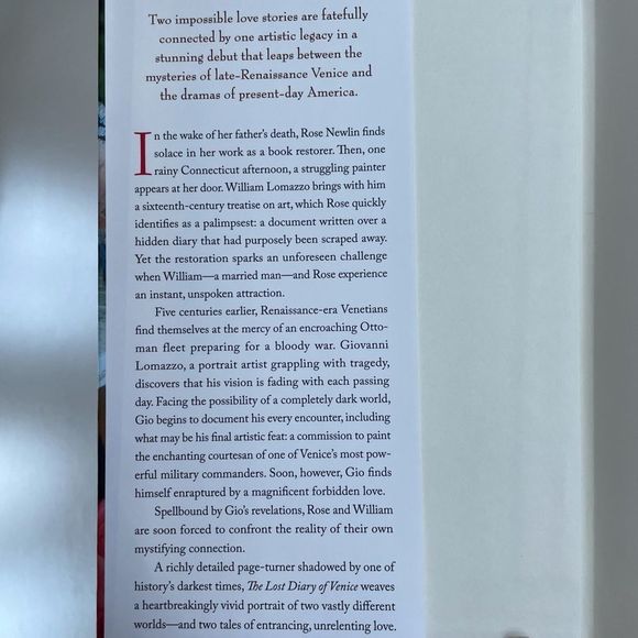 BOOK, Lost Diary of Venice, Margaux DeRoux NWT - Picture 2 of 14